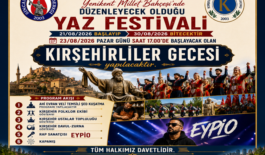 SİNCAN’DA KIRŞEHİRLİLER GECESİ DÜZENLENECEK