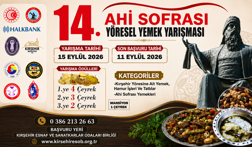 KIRŞEHİR’DE “AHİ SOFRASI” İÇİN BAŞVURULAR BAŞLADI