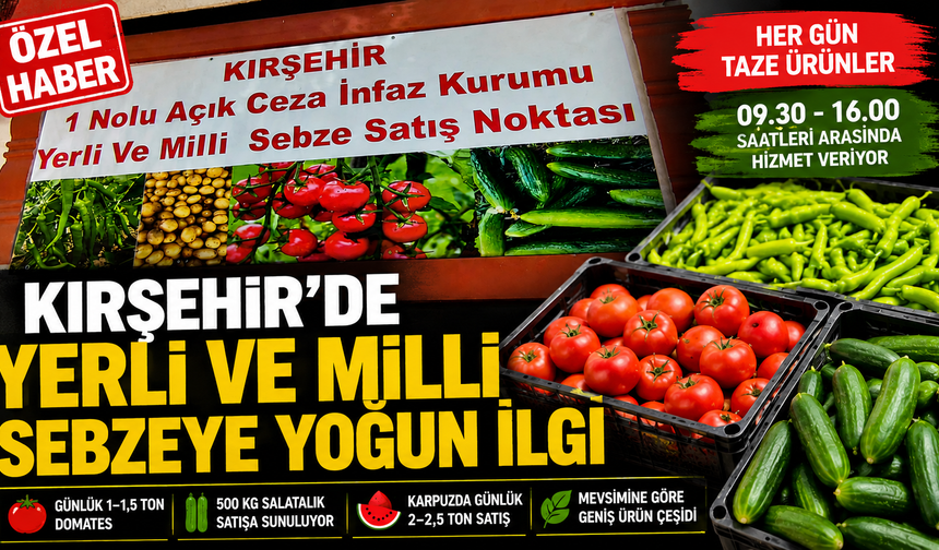 Kırşehir’de Yerli ve Milli Sebzeye Yoğun İlgi