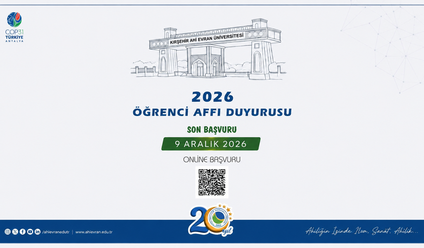 KAEÜ’DE ÖĞRENCİ AFFI DÖNEMİ BAŞLADI