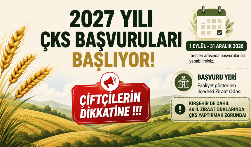 ÇKS’de Yeni Uygulama: Kırşehir de Listede