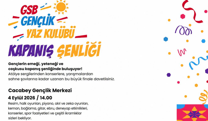KIRŞEHİR’DE GENÇLİK YAZ KULÜBÜ ŞENLİKLE SONA ERECEK