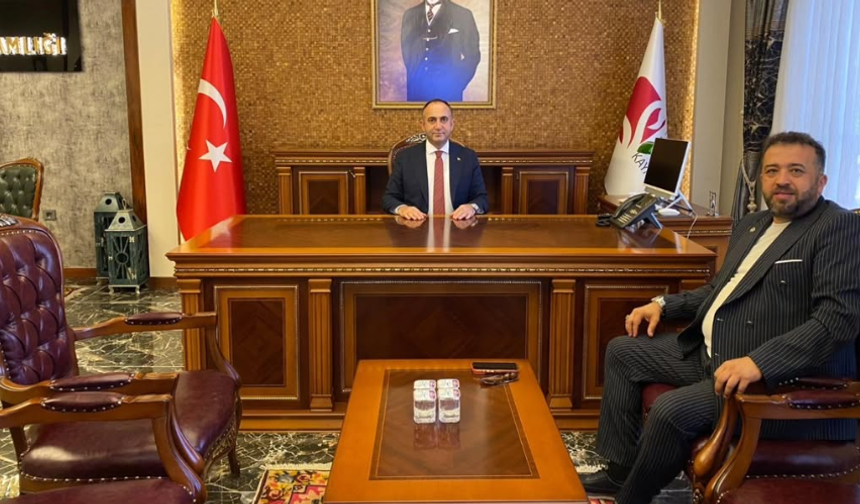 BARO BAŞKANI’NDAN KAYMAKAM YÜKSEL’E ZİYARET