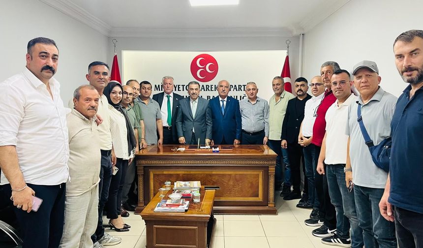 KAMANLILAR YARDIMLAŞMA DERNEĞİ’NDEN MHP’YE ZİYARET