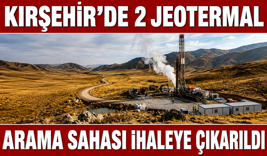 KIRŞEHİR’DE 2 JEOTERMAL SAHA İHALEYE ÇIKIYOR