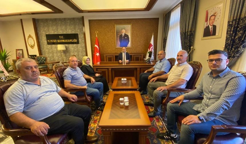 Mucur AK Parti Teşkilatı Kaymakam Yüksel'le Buluştu