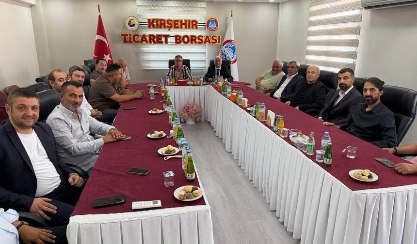 ŞABAN ÇELİK’TEN KIRŞEHİR TİCARET BORSASINA ZİYARET