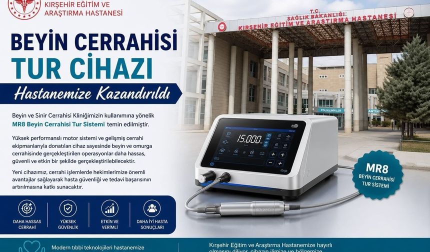 KEAH’a Beyin Cerrahisi Tur Cihazı Kazandırıldı