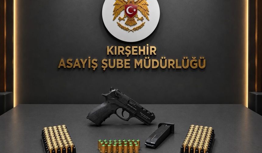 Kırşehir'de asayiş uygulamalarında silah ve uyuşturucu ele geçirildi