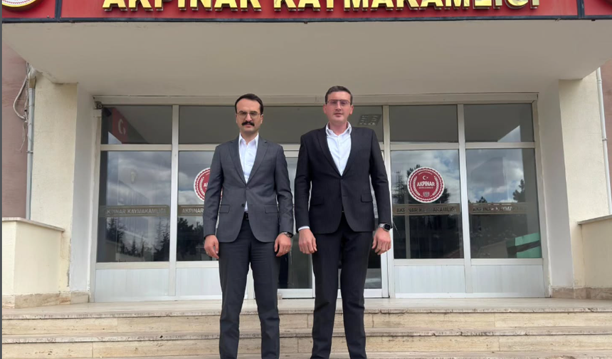 Kaymakam Ali Can Yıldız’dan Kaymakam Ali Erdoğan’a Ziyaret