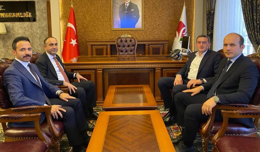 Kaymakam Yüksel’e Meslektaşlarından Veda Ziyareti
