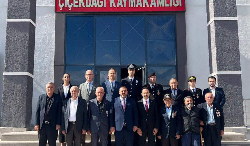 Çiçekdağı’nda Gaziler Günü Töreni Düzenlendi
