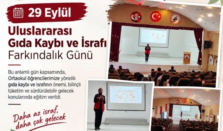 Kırşehir’de Öğrencilere Gıda İsrafı Farkındalık Eğitimi