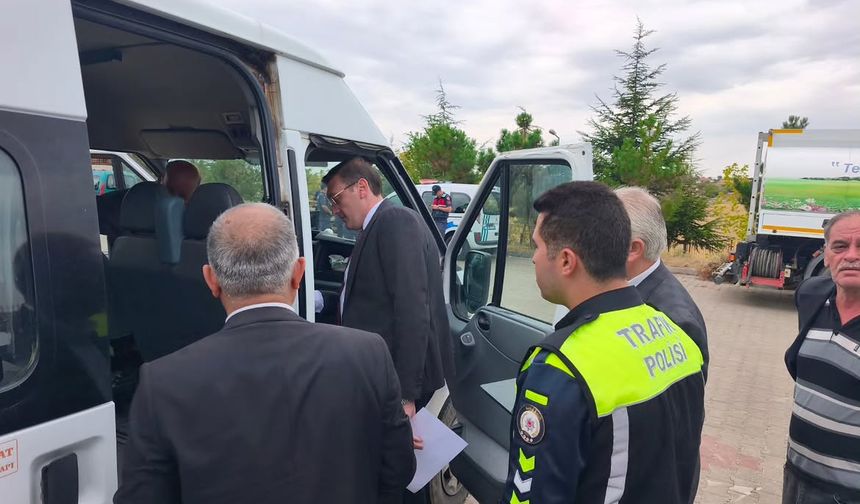 Akçakent Kaymakamı Ali Can Yıldız Servis Denetimlerine Bizzat Katıldı