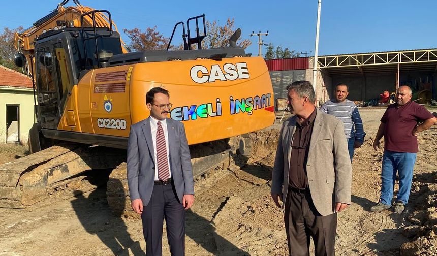 Akpınar'da Morg, Gasilhane ve Taziye Evi projesinde ilk harç döküldü