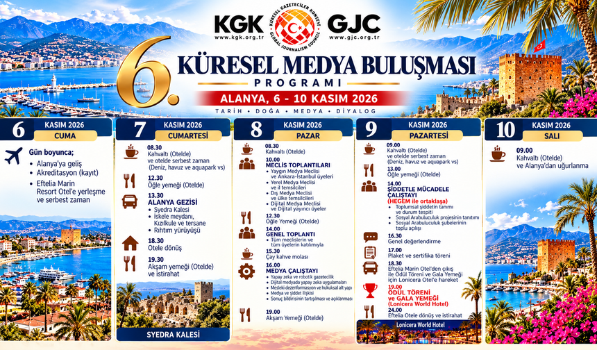 Gazetecilerin Büyük Buluşması Alanya’da!