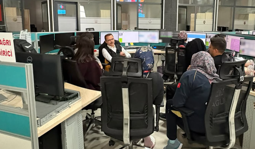 Ersoy’dan 112 Komuta Kontrol Merkezine Ziyaret