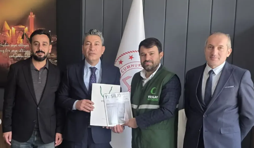 Yeşilay Kırşehir’den Mucur İlçe Millî Eğitim Müdürlüğüne Ziyaret