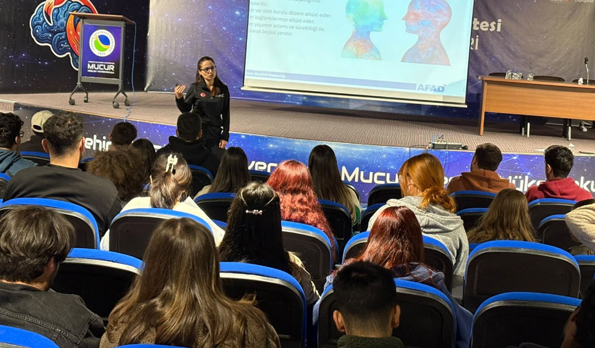 Mucur MYO Öğrencilerine Afetlerde Psikososyal Destek Eğitimi
