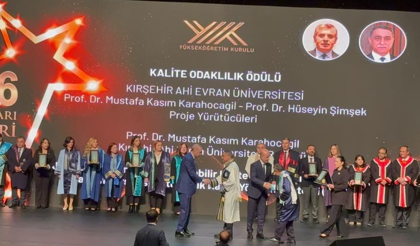 KAEÜ’ye YÖK’ten Üstün Başarı Ödülü