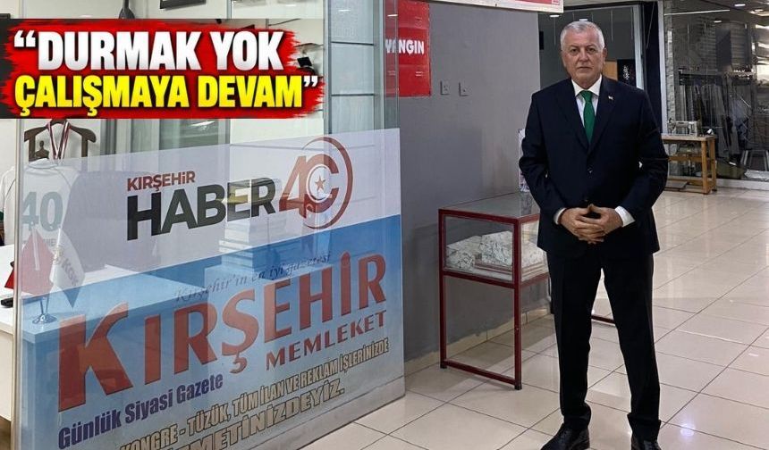 Murat Sürmeli: “Durmak Yok, Çalışmaya Devam”