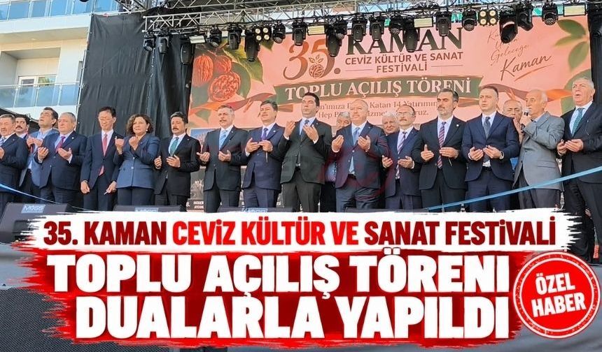Bakan Çiftçi Kaman’da 14 Yatırımın Açılışını Yaptı