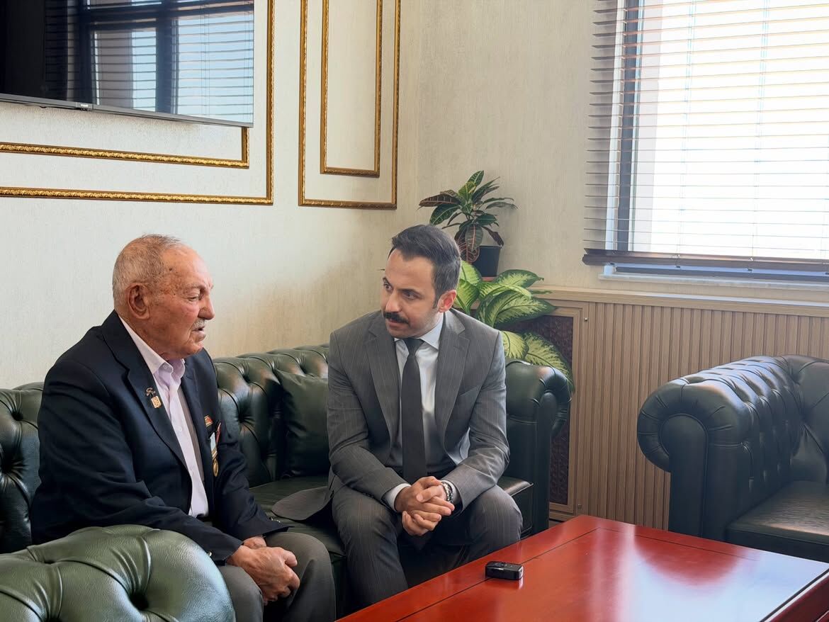 Kore Gazimiz Kıymetli Haydar Erduran Amcamız Kaymakamımız Sayın Durdu Yavuz Öğüt’ü Makamında Ziy (1)