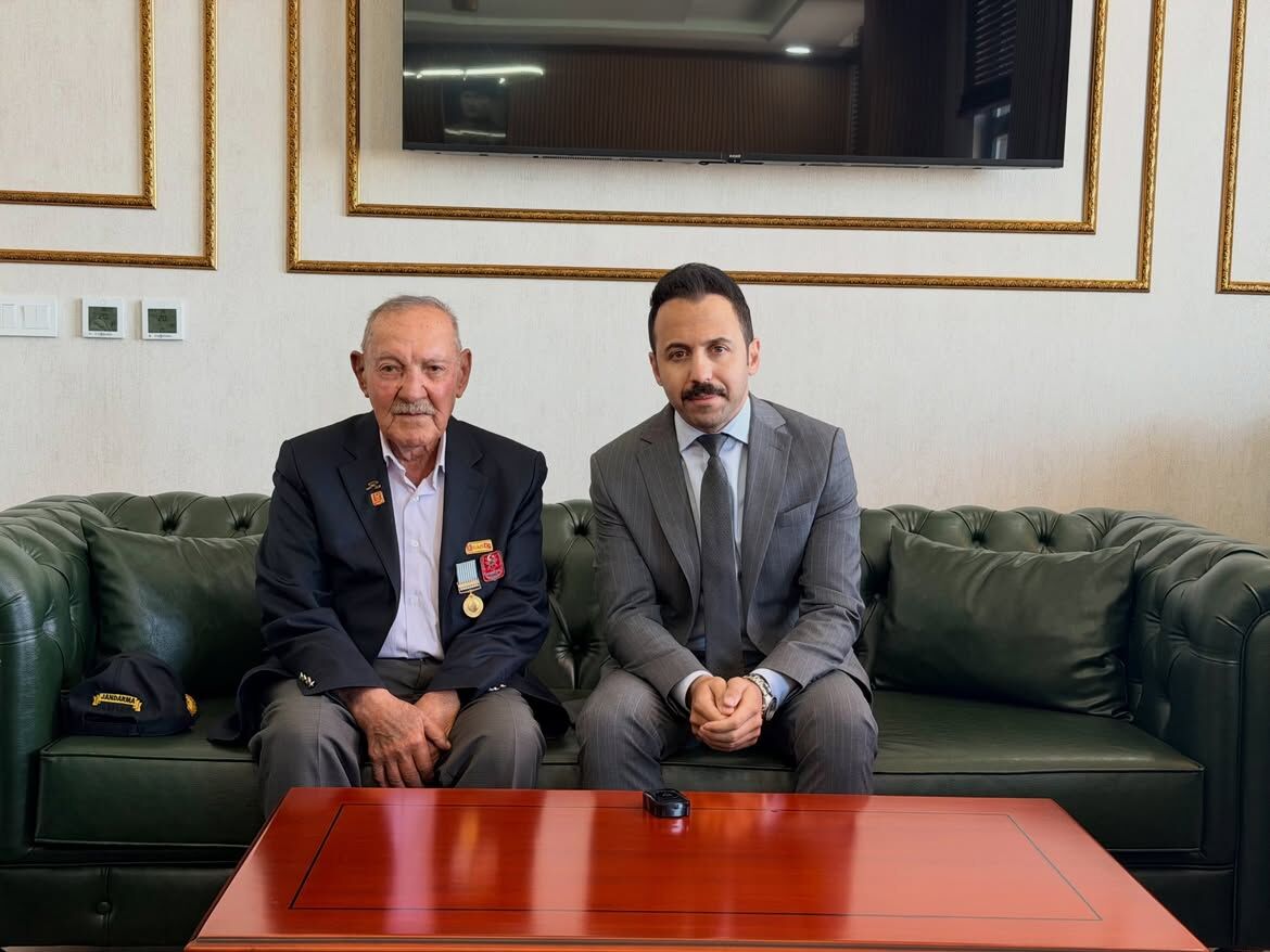 Kore Gazimiz Kıymetli Haydar Erduran Amcamız Kaymakamımız Sayın Durdu Yavuz Öğüt’ü Makamında Ziy