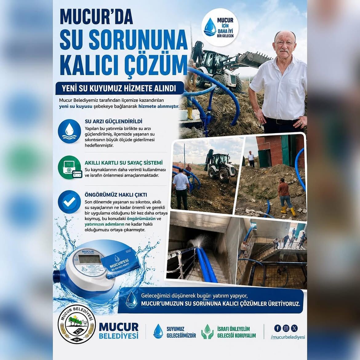 Mucur İlçemizde Su Sorununa Kalıcı Çözümmucur Belediyemiz Tarafından Ilçemize Kazandırılan Yeni (1)