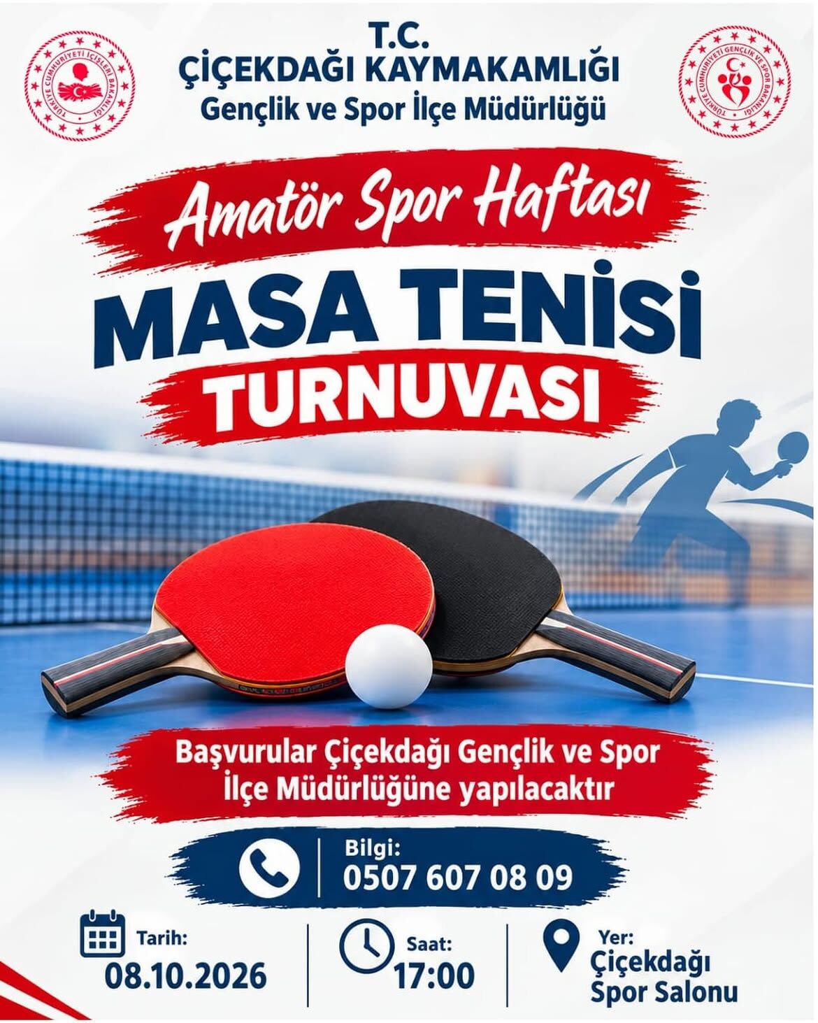 🏓 Amatör Spor Haftasi’nda Masa Teni̇si̇ Heyecani! 🏓5 11 Ekim Amatör Spor Haftası Etkinlikleri Ka