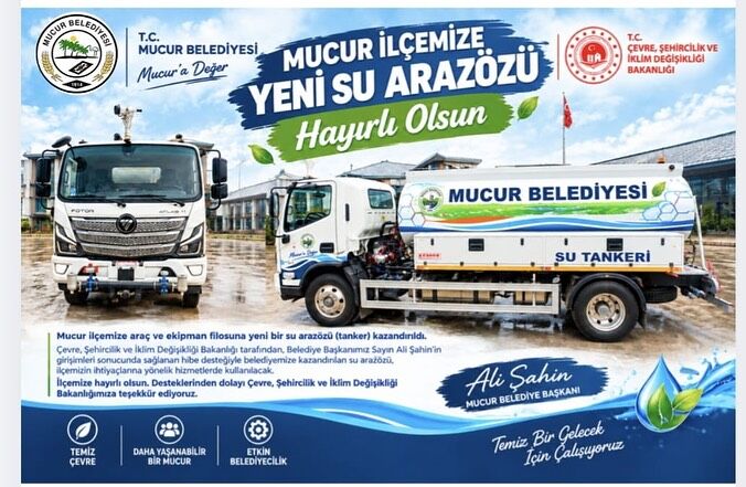 Mucur Belediyemizin Araç Ve Ekipman Filosuna Yeni Bir Su Arazözü (Tanker) Kazandırıldı.çevre, Şe