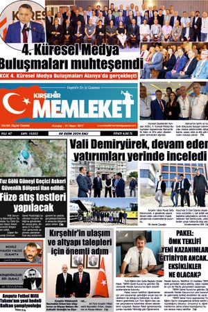 Kırşehir Memleket Gazetesi 08.10.2024