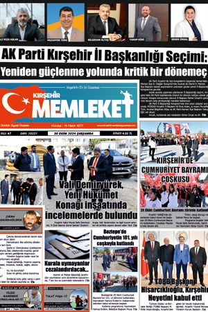 Kırşehir Memleket Gazetesi 30.10.2024