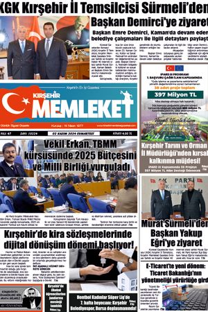 Kırşehir Memleket Gazetesi 02.11.2024