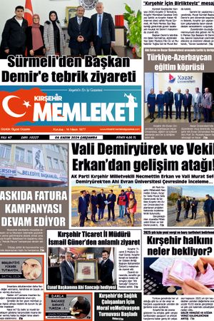 Kırşehir Memleket Gazetesi 06.11.2024