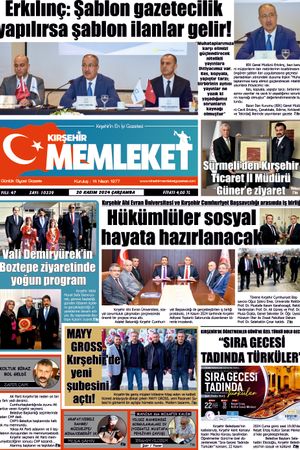 Kırşehir Memleket Gazetesi 20.11.2024