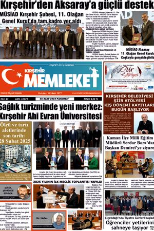 Kırşehir Memleket Gazetesi 06.01.2025