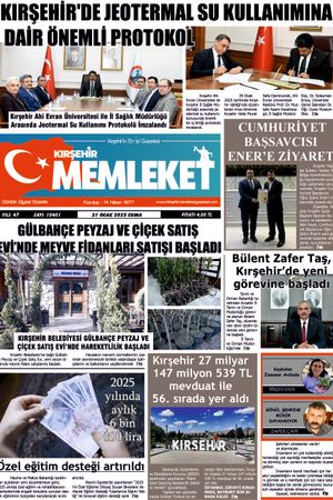 Kırşehir Memleket Gazetesi 31.01.2025