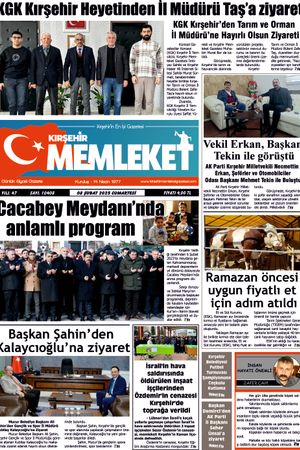 Kırşehir Memleket Gazetesi 08.02.2025