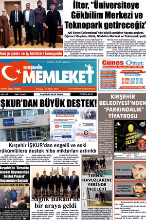 Kırşehir Memleket Gazetesi 14.02.2025