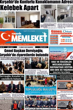 Kırşehir Memleket Gazetesi 17.02.2025