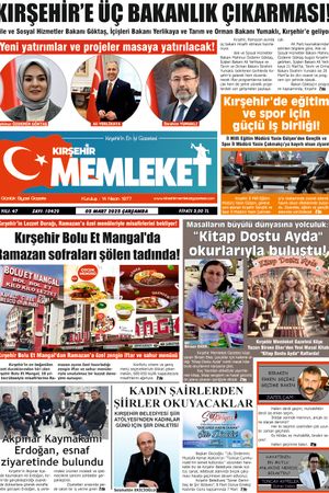 Kırşehir Memleket Gazetesi 05.03.2025