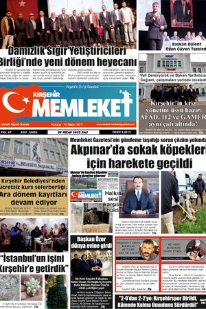 Kırşehir Memleket Gazetesi 08.04.2025