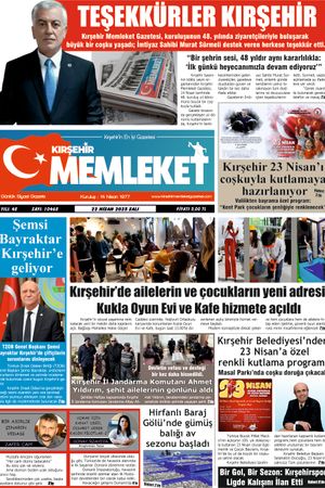 Kırşehir Memleket Gazetesi 22.04.2025