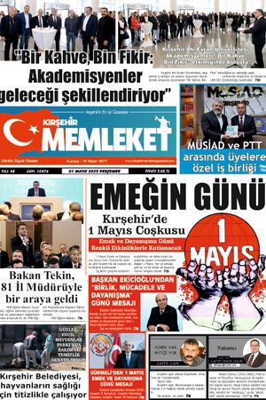 Kırşehir Memleket Gazetesi 01.05.2025