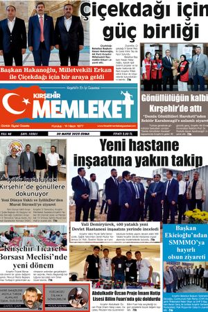 Kırşehir Memleket Gazetesi 30.05.2025