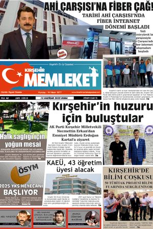 Kırşehir Memleket Gazetesi 13.06.2025