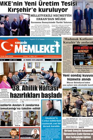 Kırşehir Memleket Gazetesi 02.07.2025