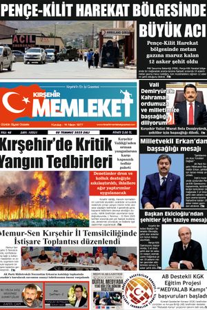 Kırşehir Memleket Gazetesi 08.07.2025