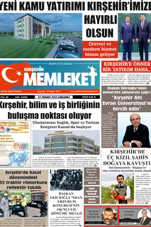 Kırşehir Memleket Gazetesi 23.07.2025